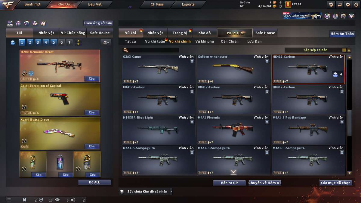 shop acc cf uy tin gia re